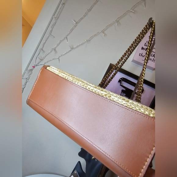 Rare Coach Parker Leather/Straw Bag! - Picture 7 of 17